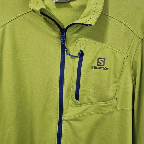 Salomon Green Full Zip Long Sleeve Womens Jacket - Picture 5 of 7
